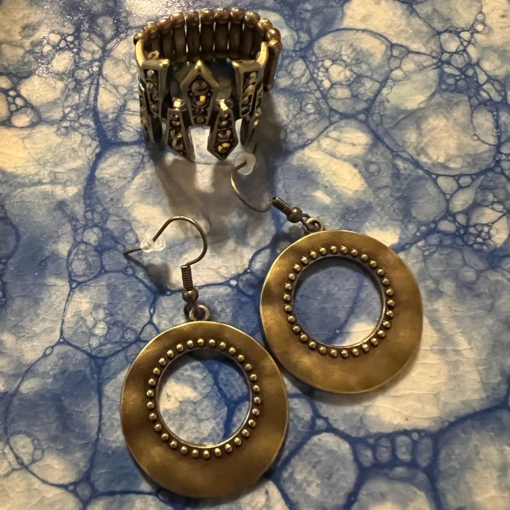 Paparazzi Bronze Jewelry Set